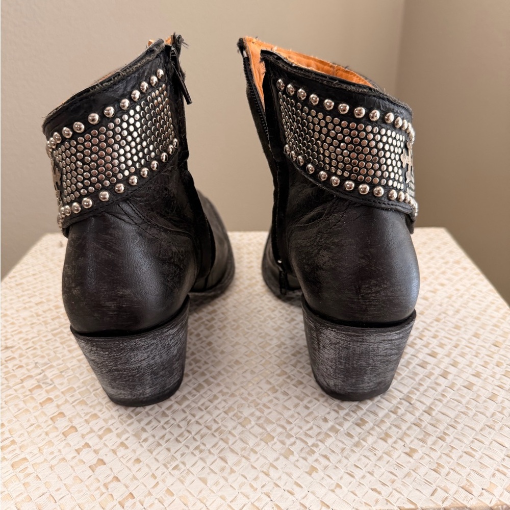 Black Studded Ankle Boots - Picture 8 of 8